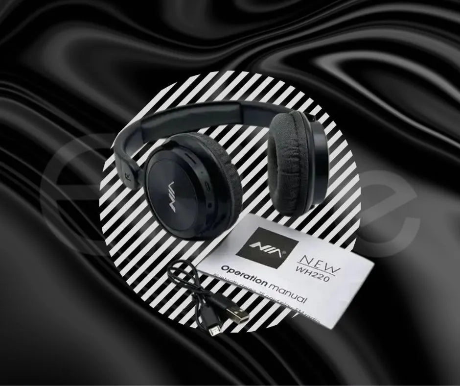 Casque stéréo sans fil Bluetooth NIA WH260 BT NOIR