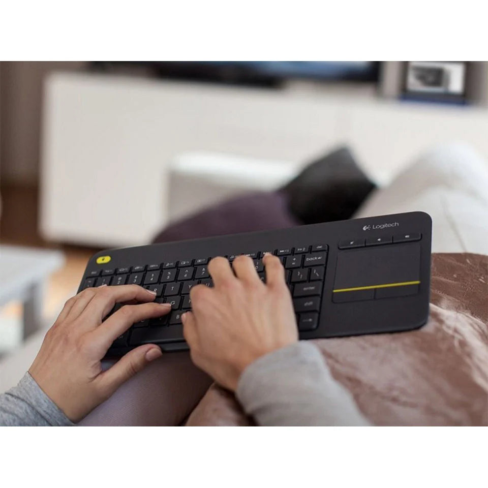 Clavier tactile sans fil Logitech K400 Plus - Noir