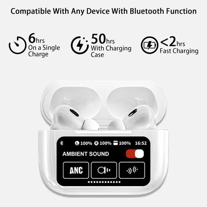 Airpods Pro 2 à commande tactile à réduction de bruit ANC/ENC haut de gamme, blanc